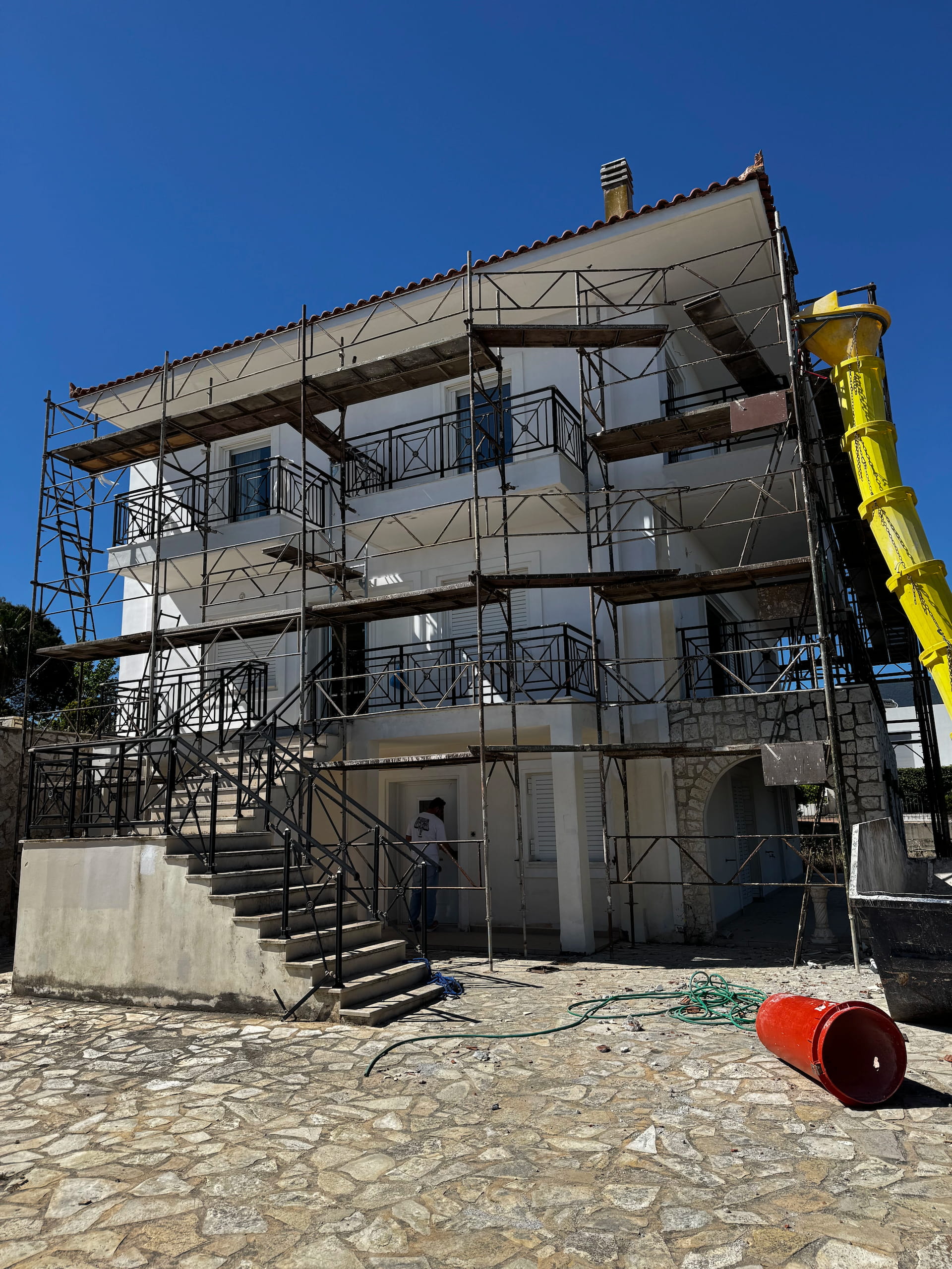 Exterior Scaffolding Cover